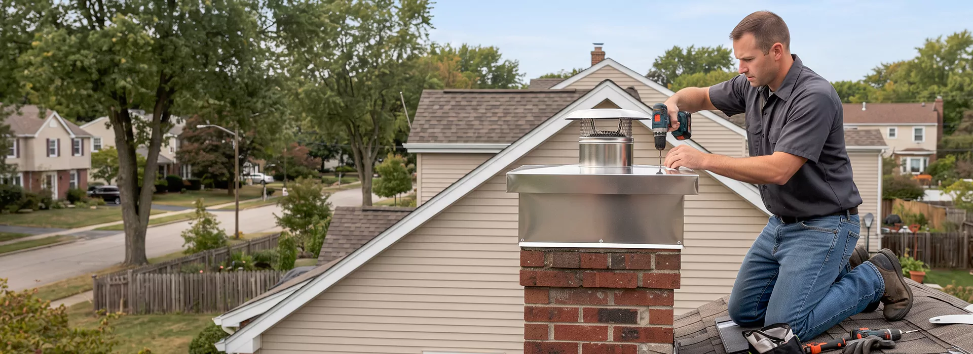 Chimney Chase Cover Installation Bridgewater, NJ