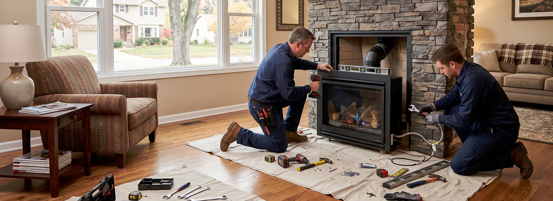New Fireplace Installation in Bridgewater