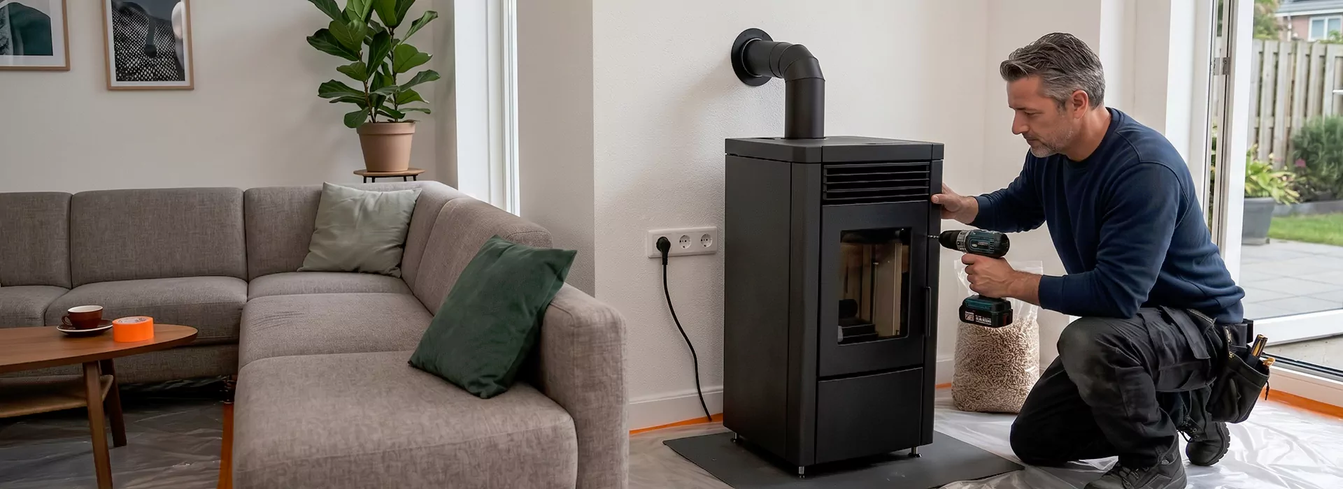 Pellet Stove Chimney Installation in Bridgewater, NJ
