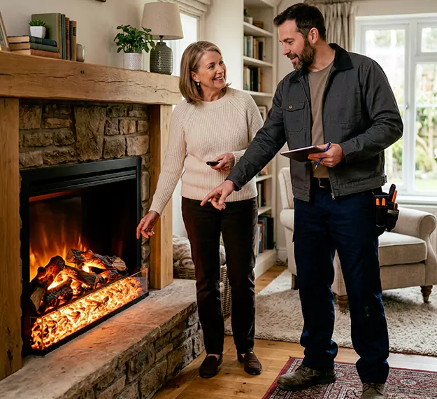 Why Bridgewater Homeowners Choose Our Electric Fireplace Embers Team?