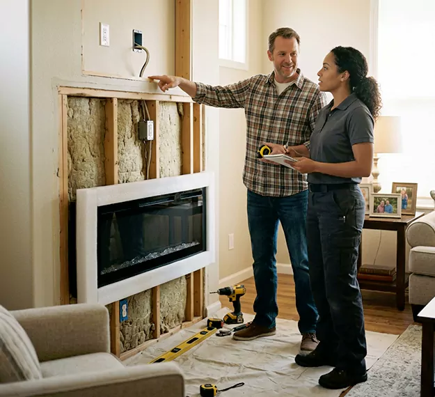 Why Bridgewater, NJ Homeowners Choose Our Electric Fireplace Installation Team?