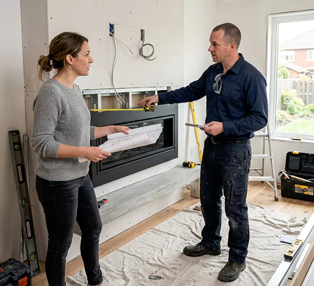 Why Bridgewater Homeowners Choose Our Floating Fireplace Installation Team?