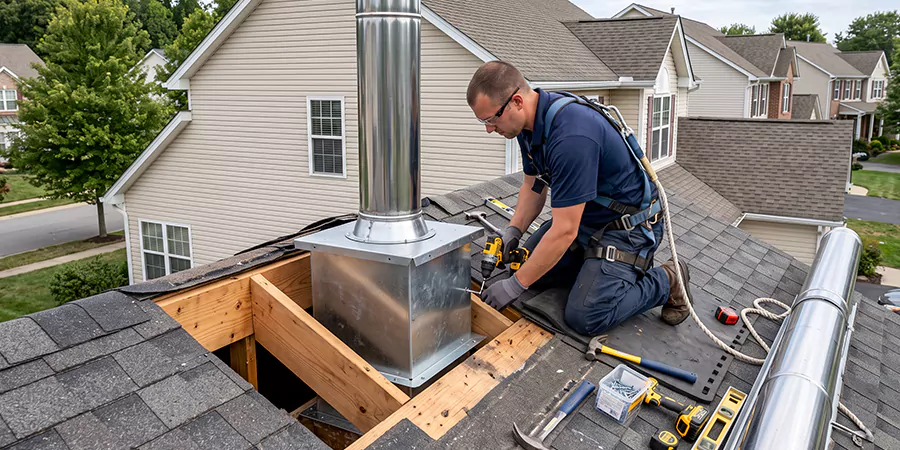 Chimney Support Box Installation Bridgewater