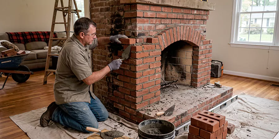 Rebuild Stone Fireplace Bridgewater