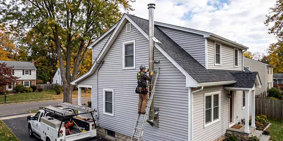 Wood Fireplace Chimney Liner Installation Bridgewater